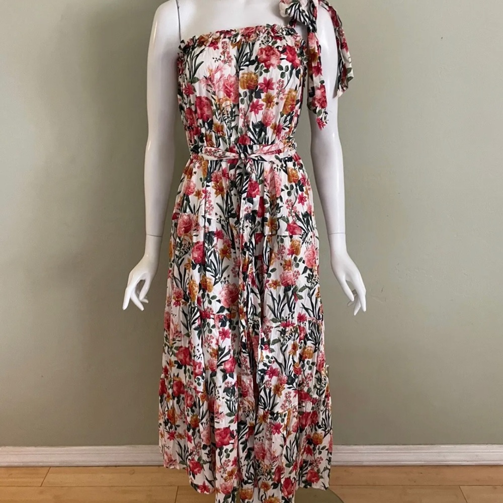 J Crew One-shoulder dress in vintage floral - Size M (NWOT) / PRICE FIRM